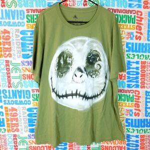 Nightmare Before Christmas Jack Oogie Boogie Smoke Head Graphic T Shirt Size 2XL